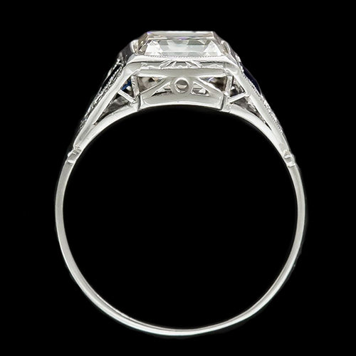 naturel round saphir 6.25carats bague détail rapproché