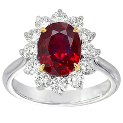 Bague Rubis Naturel 5.75 Carats