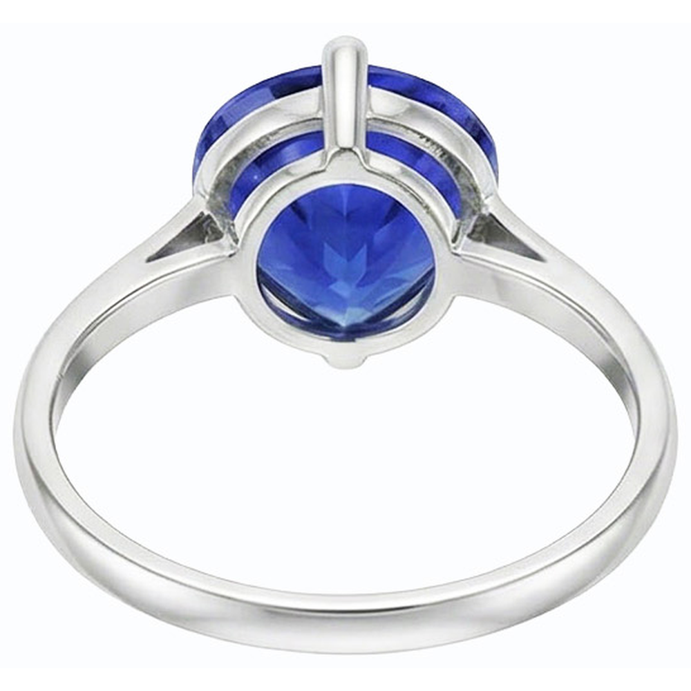 naturel pear saphir 4carats bague détail rapproché