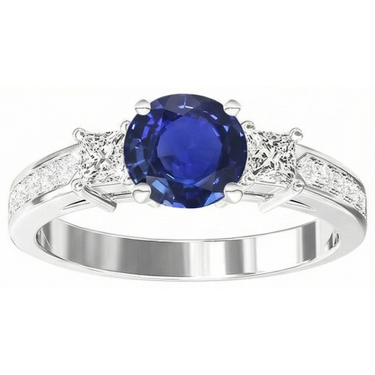 Bague Ceylan Royal Blue Saphir Diamant