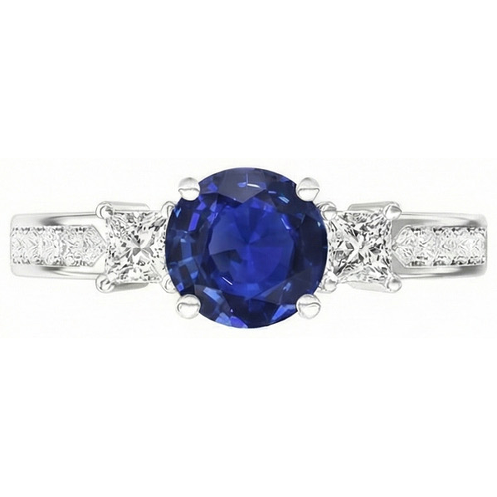 Bague Ceylan Royal Blue Saphir Diamant