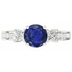 Bague Ceylan Royal Blue Saphir Diamant