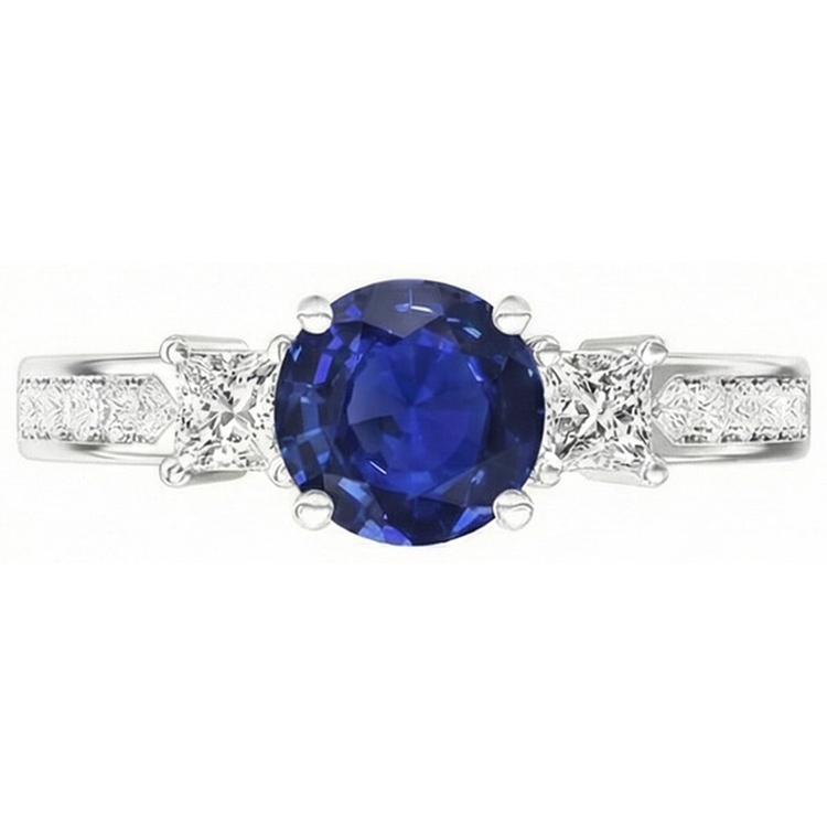 Bague Ceylan Royal Blue Saphir Diamant