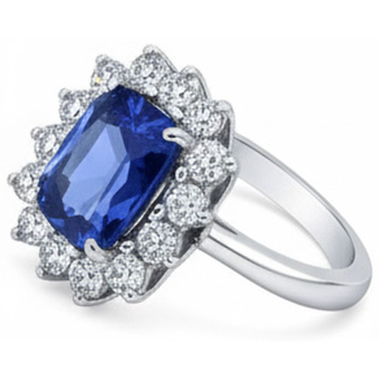 naturel round diamant 4.25carats bague angle de côté
