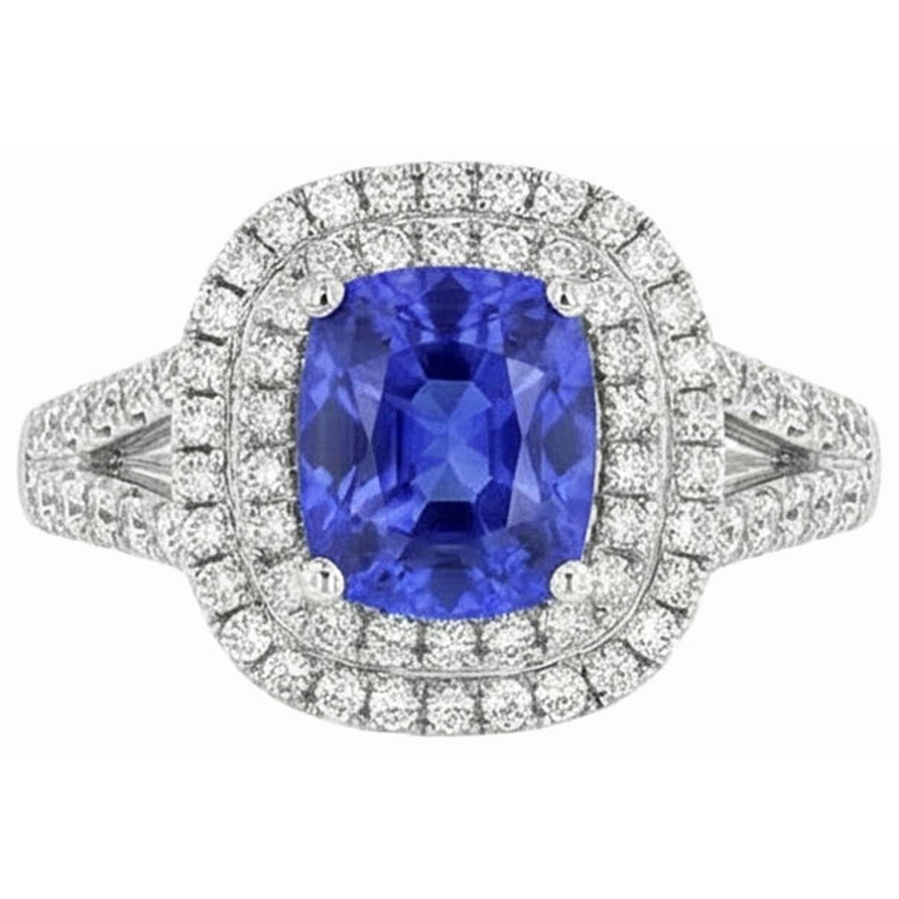 naturel round diamant 3.5carats bague détail rapproché