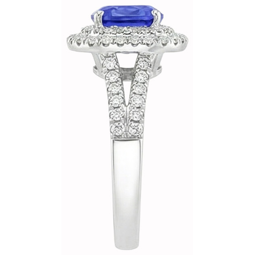 naturel round diamant 3.5carats bague vue de dessus