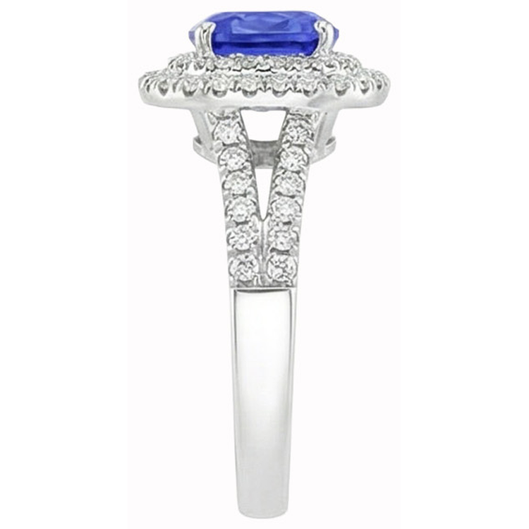 naturel round diamant 3.5carats bague vue de dessus