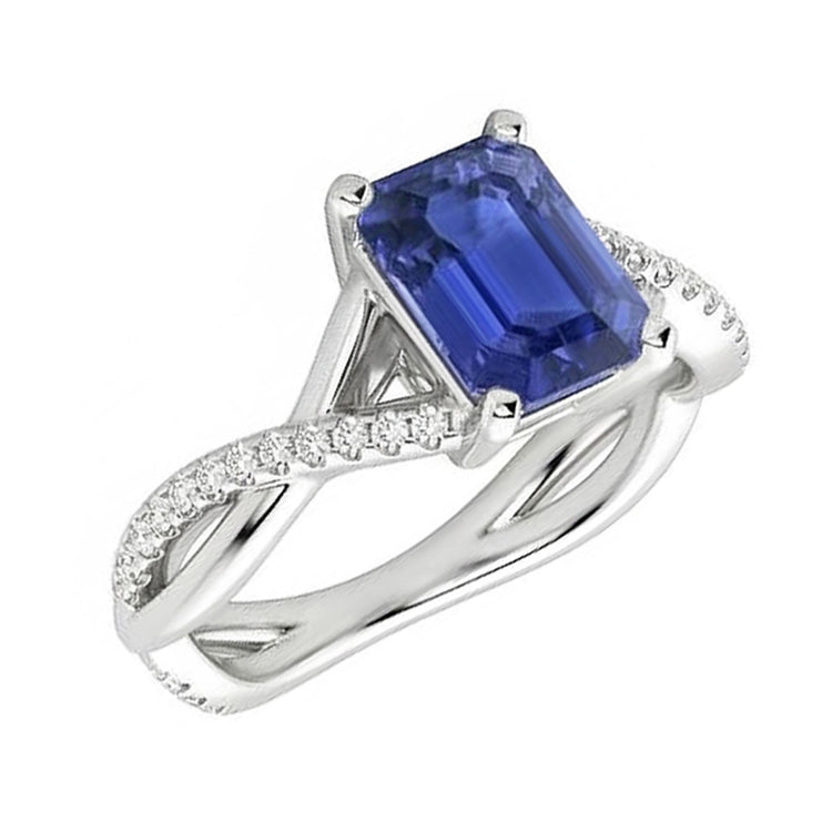 naturel diamant 3.50carats bague vue de face