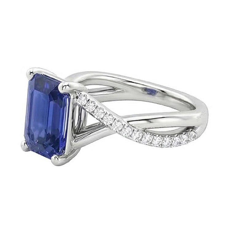 naturel diamant 3.50carats bague détail rapproché