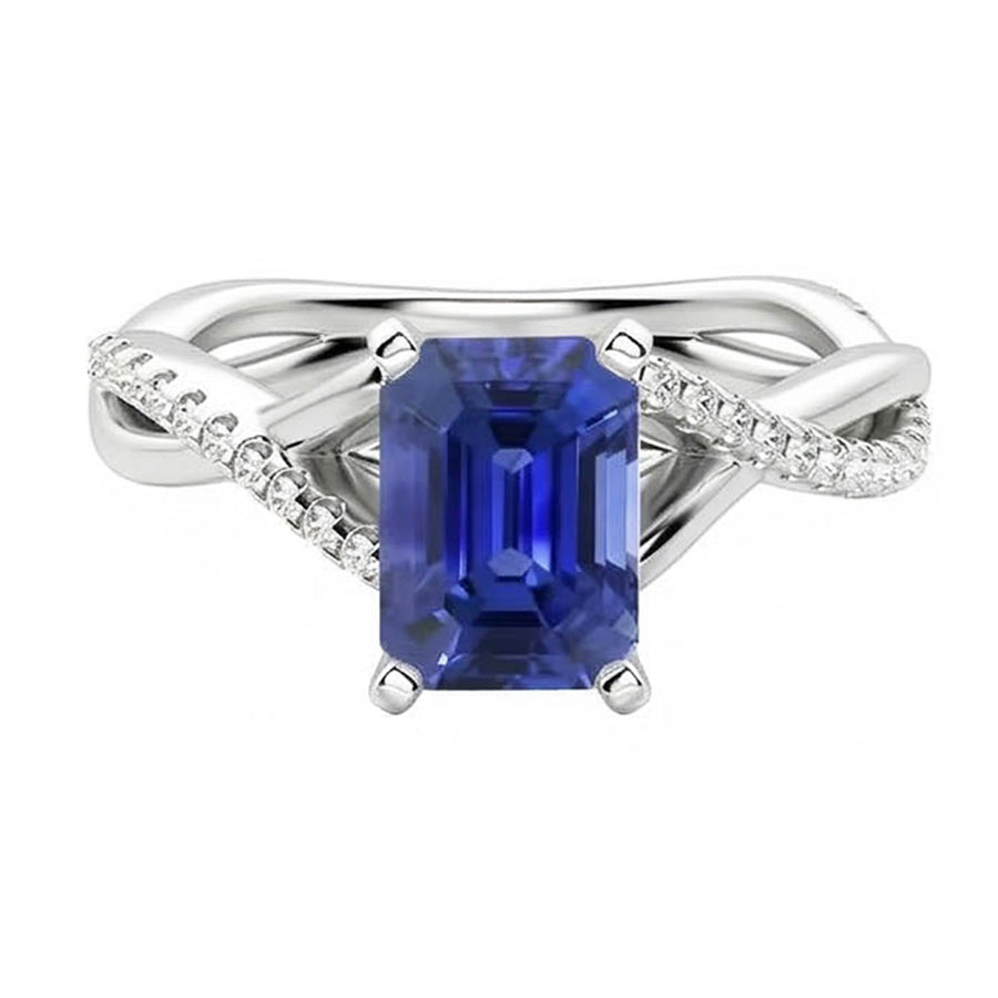 naturel diamant 3.50carats bague vue de dessus