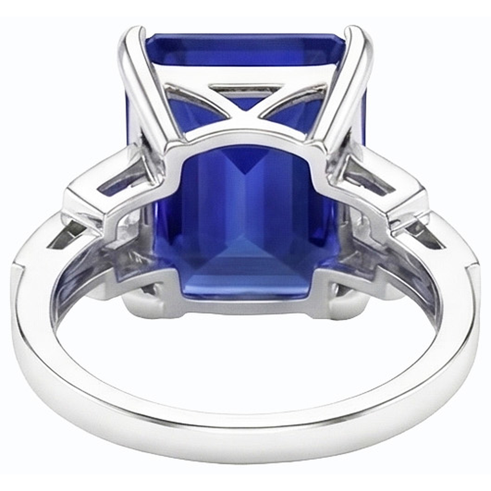 naturel diamant 4carats bague vue de profil