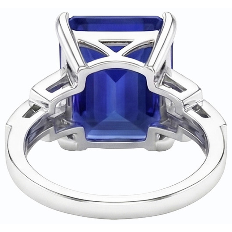 naturel diamant 4carats bague vue de profil