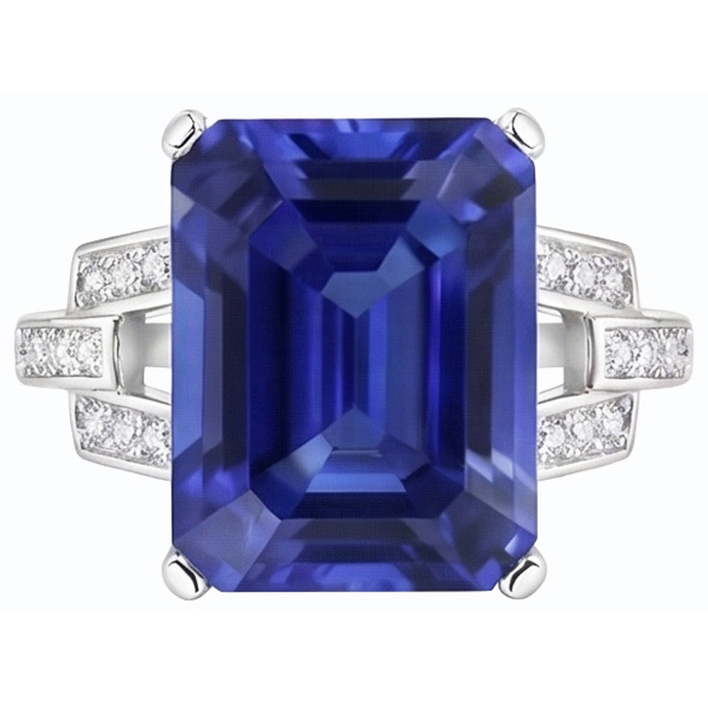 naturel diamant 4carats bague angle de côté