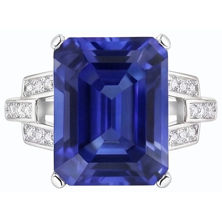 naturel diamant 4carats bague angle de côté