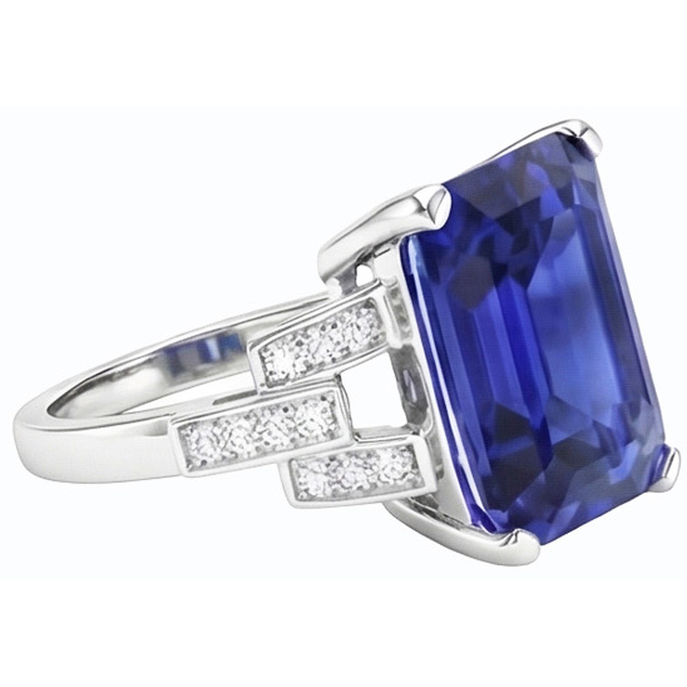 naturel diamant 4carats bague détail rapproché