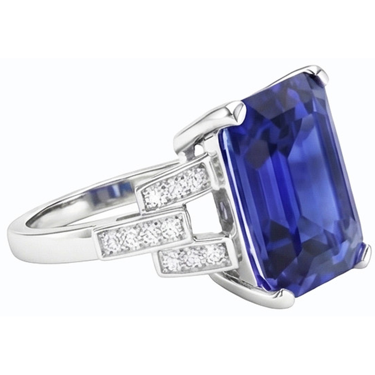 naturel diamant 4carats bague détail rapproché