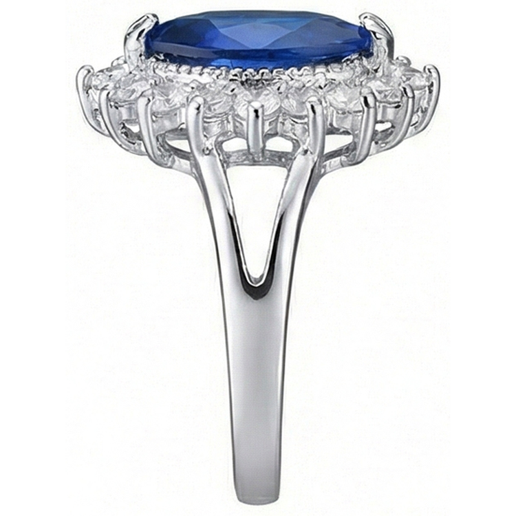 Bague Chère Saphir Marquise Véritable