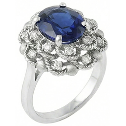 Bague Saphir Naturel 3 Carats