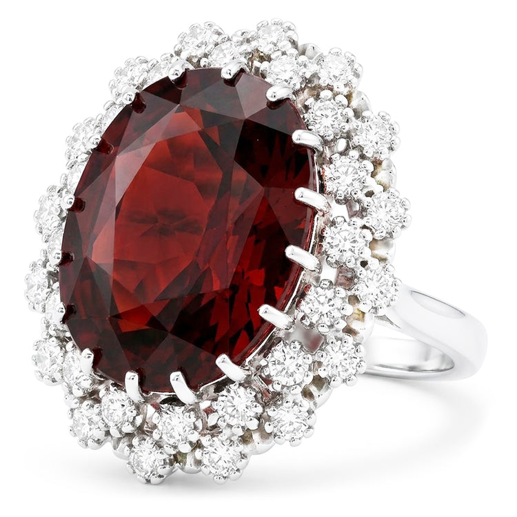 Bague Cocktail Grenat Birthstone