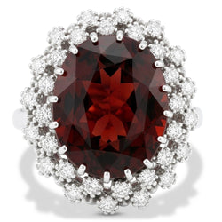 Bague Cocktail Grenat Birthstone