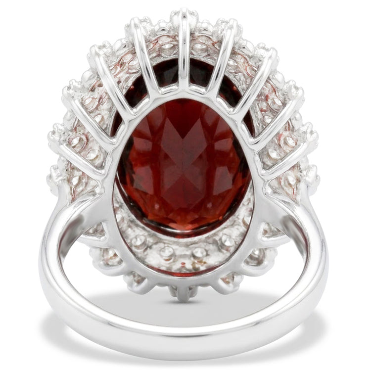 Bague Cocktail Grenat Birthstone