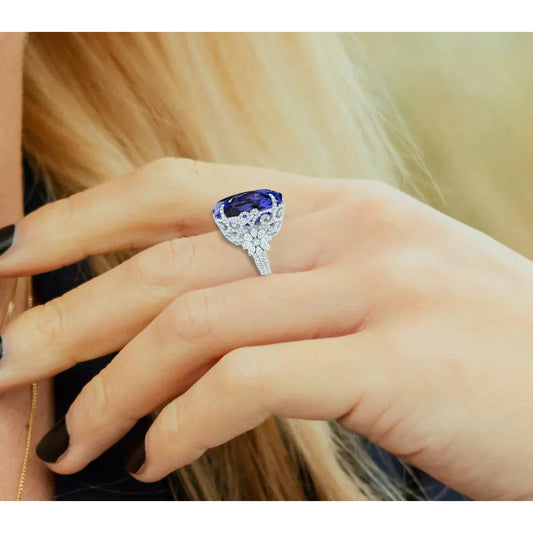 Bague Cocktail Tanzanite Pour Femme