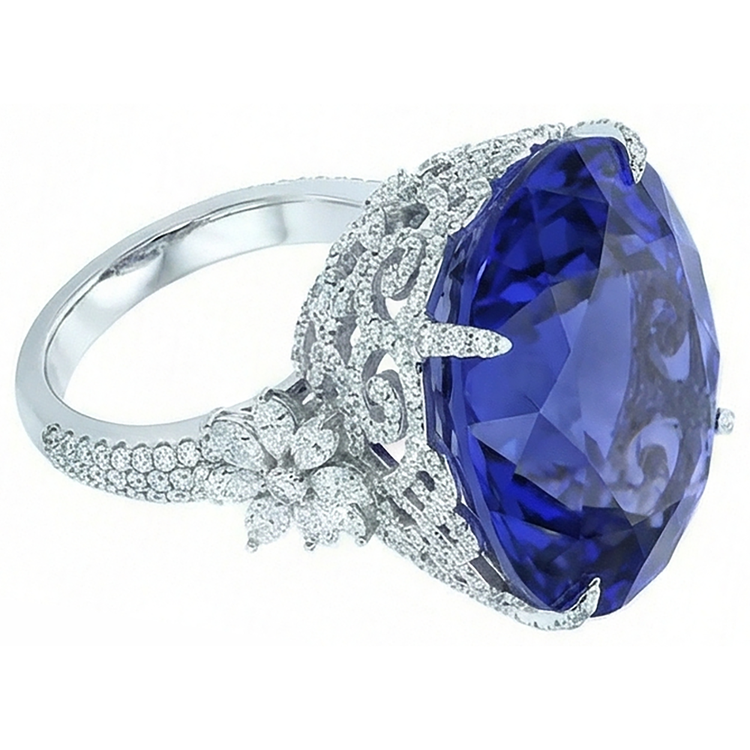 Bague Cocktail Tanzanite Pour Femme