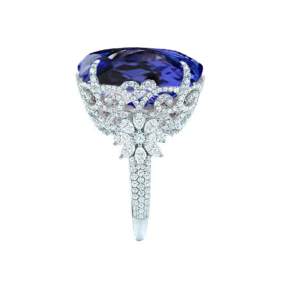 Bague Cocktail Tanzanite Pour Femme