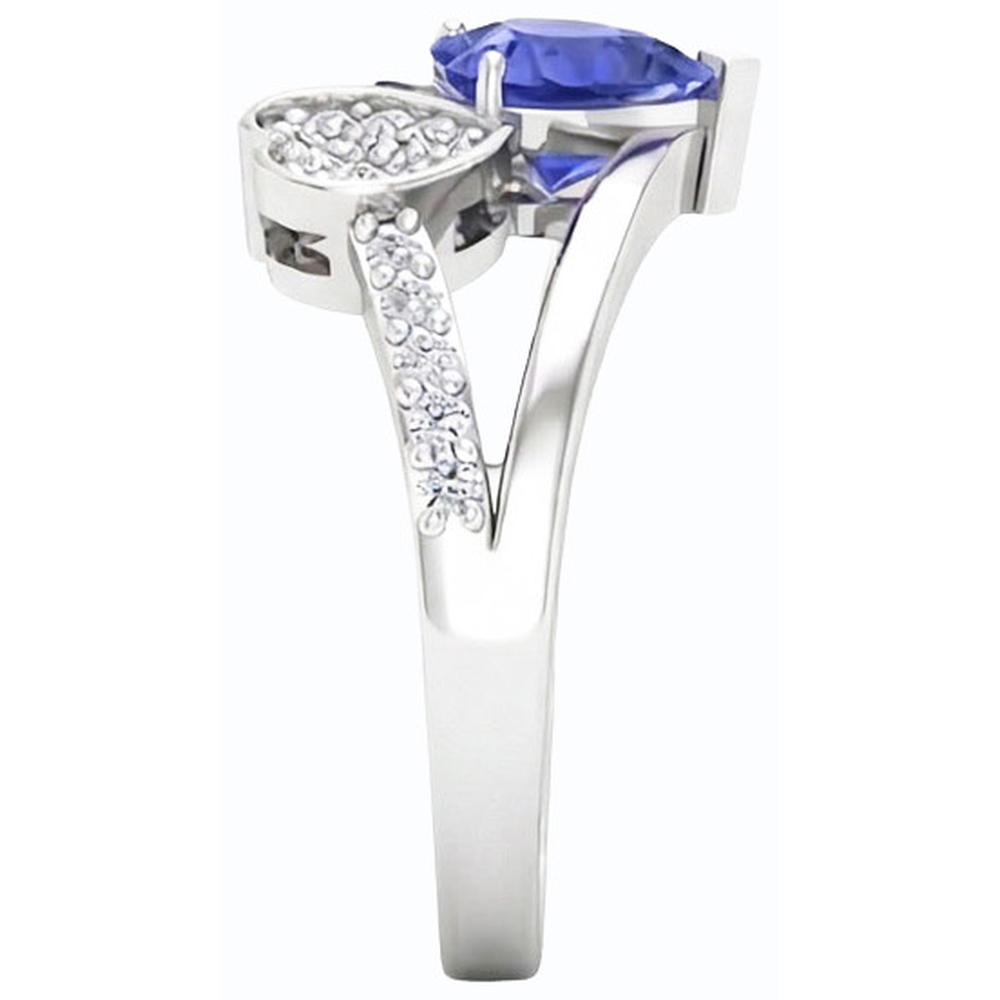 naturel round diamant 2.50carats bague vue de profil