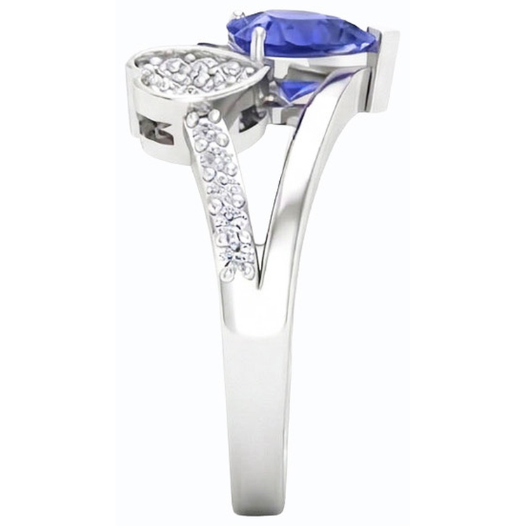 naturel round diamant 2.50carats bague vue de profil