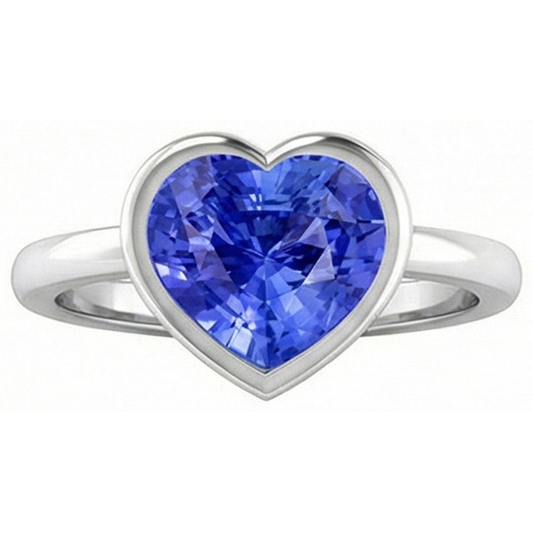 naturel diamant 2.50carats bague angle de côté