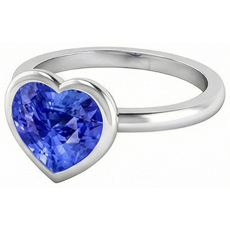 naturel diamant 2.50carats bague vue de profil