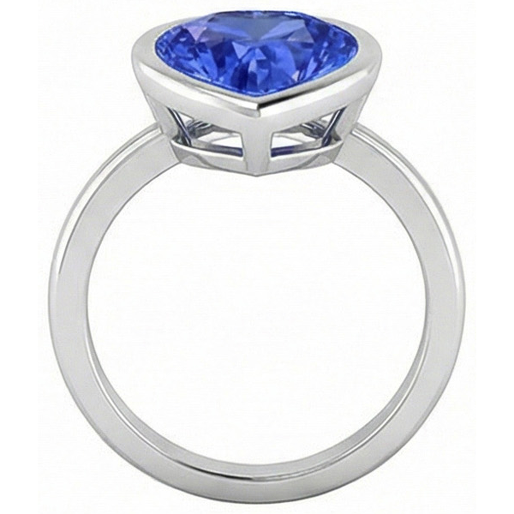 naturel diamant 2.50carats bague sur blanc