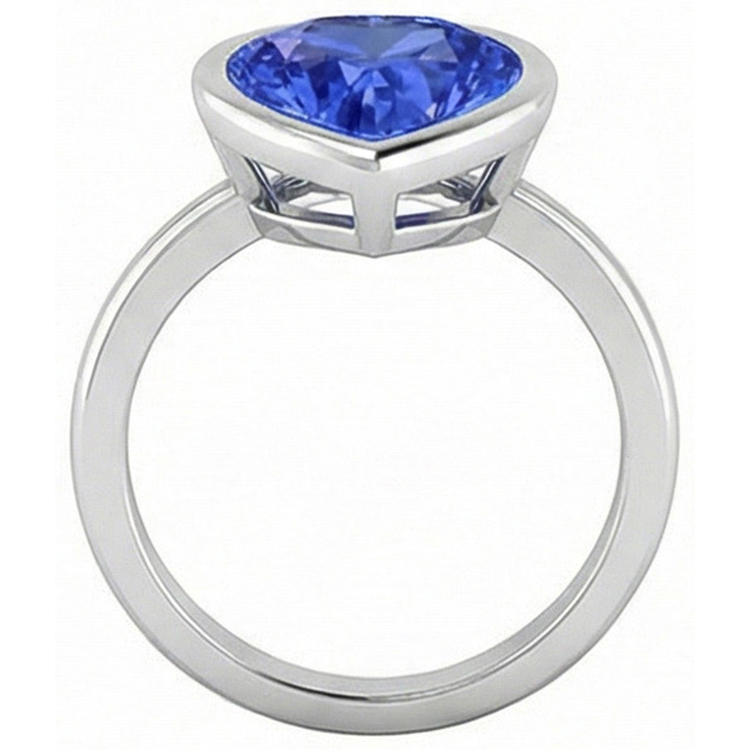 naturel diamant 2.50carats bague sur blanc