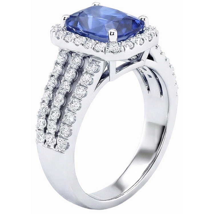 naturel round diamant 5.50carats bague détail rapproché
