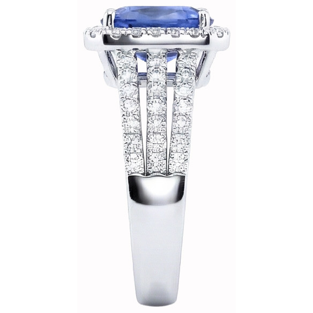 naturel round diamant 5.50carats bague vue de dessus