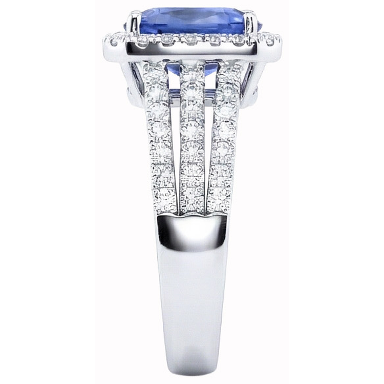 naturel round diamant 5.50carats bague vue de dessus