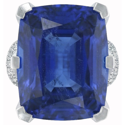 naturel cushion diamant 8.51carats bague détail rapproché