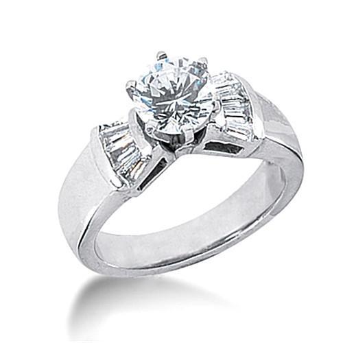 Bague D'Anniversaire Avec Réel Diamants De 2.25 Carats. Bijoux De Style Trois Pierres