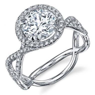 Bague D'Anniversaire De Mariage Avec Véritable Diamants En Or Blanc 14K 2.75 Carats