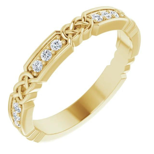 Bague D'Anniversaire En Naturel Diamant De 0,40 Carat