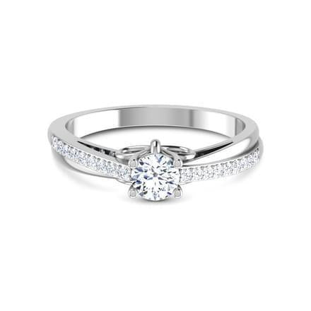 Bague D'anniversaire Avec Naturel Diamants Etincelants Taillés En Brillant De 1.90 Ct Pour Femmes