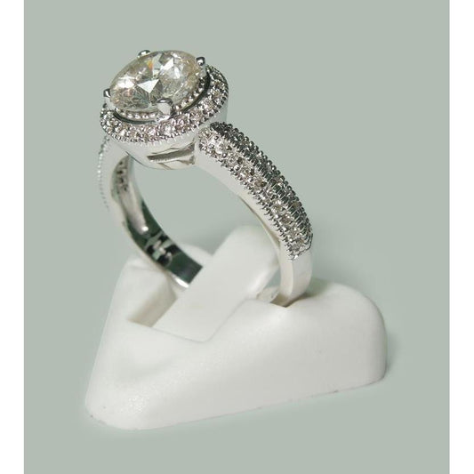 Bague D'anniversaire En Véritable Diamant De 2.50 Ct. Bijoux De Style Antique Neufs