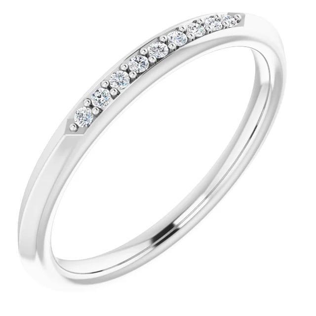 Bague D'anniversaire En Véritable Diamant Serti De Griffes 0.54 Carats Bijoux Femme