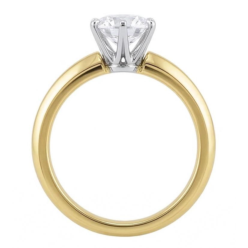 naturel diamant 1.50carats bague vue de dessus