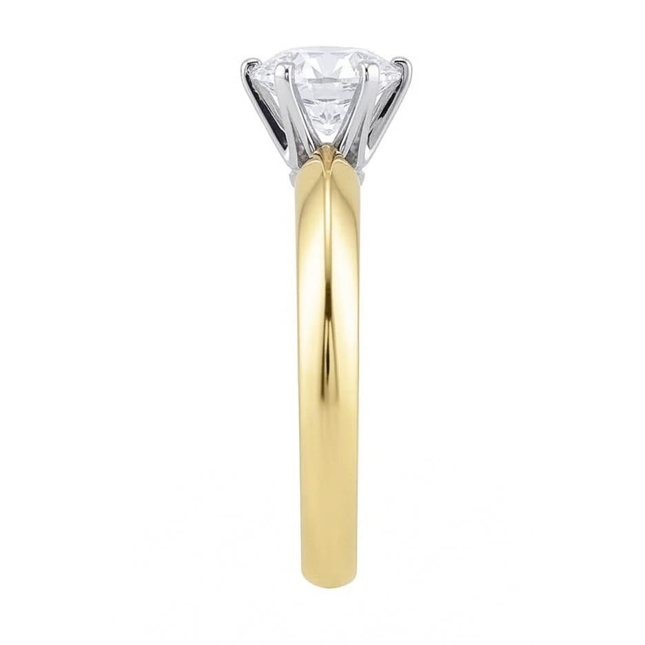 naturel diamant 1.50carats bague vue de profil