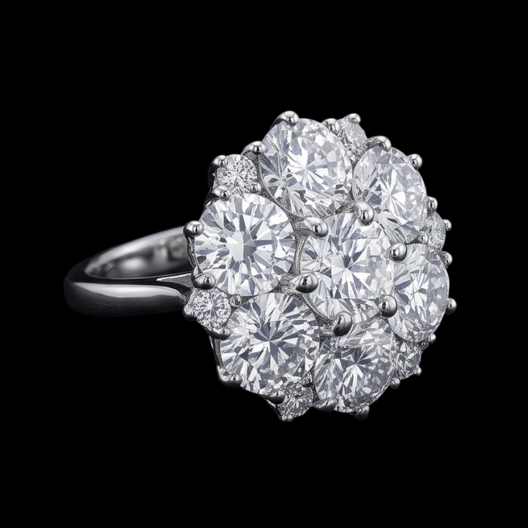 Bague De Fiançaille De Style Antique à 3,80 carats De Diamants Bijoux Pour Femme