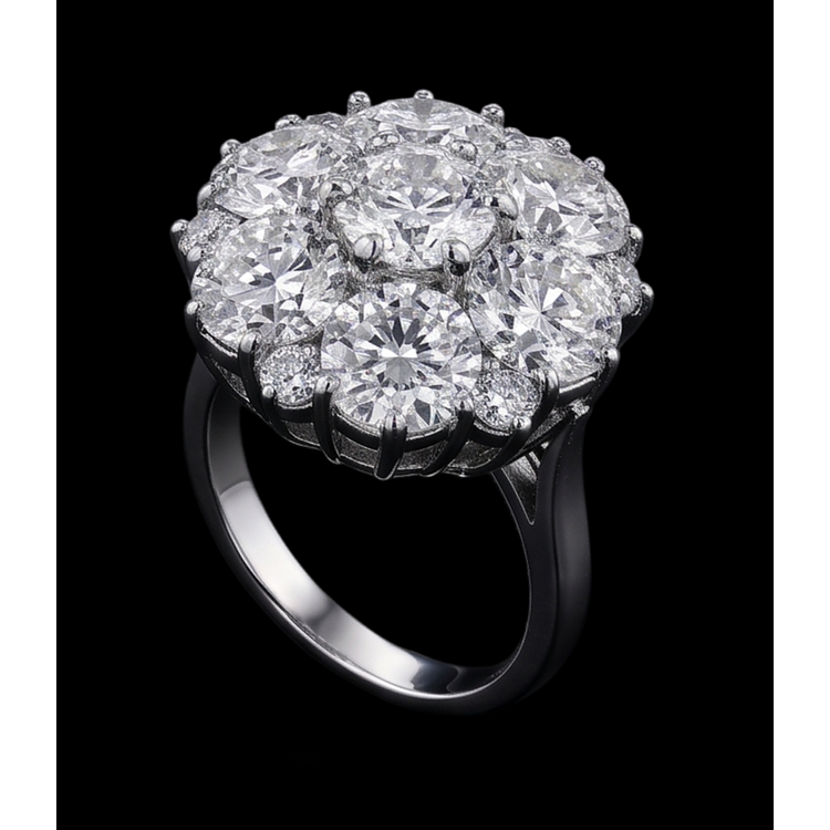 Bague De Fiançaille De Style Antique à 3,80 carats De Diamants Bijoux Pour Femme