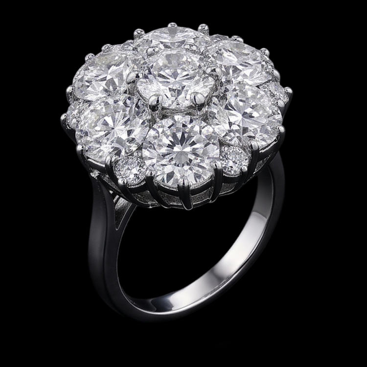 Bague De Fiançaille De Style Antique à 3,80 carats De Diamants Bijoux Pour Femme