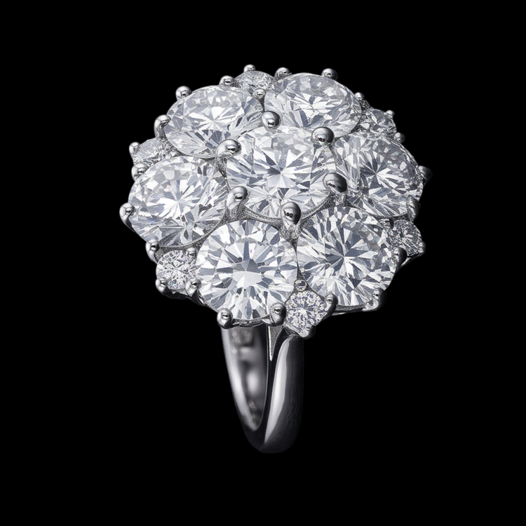 Bague De Fiançaille De Style Antique à 3,80 carats De Diamants Bijoux Pour Femme